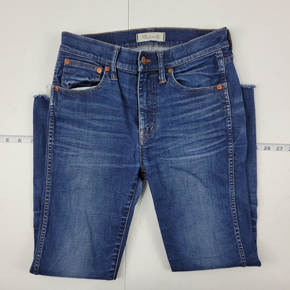 Madewell 9"‎ high riser skinny skinny jeans womens size 27 blue denim 2200